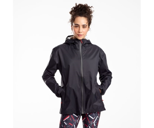 Tenis Saucony Rainrunner Jacket Mujer Chaquetas Ropa Negras México MX-506-OT